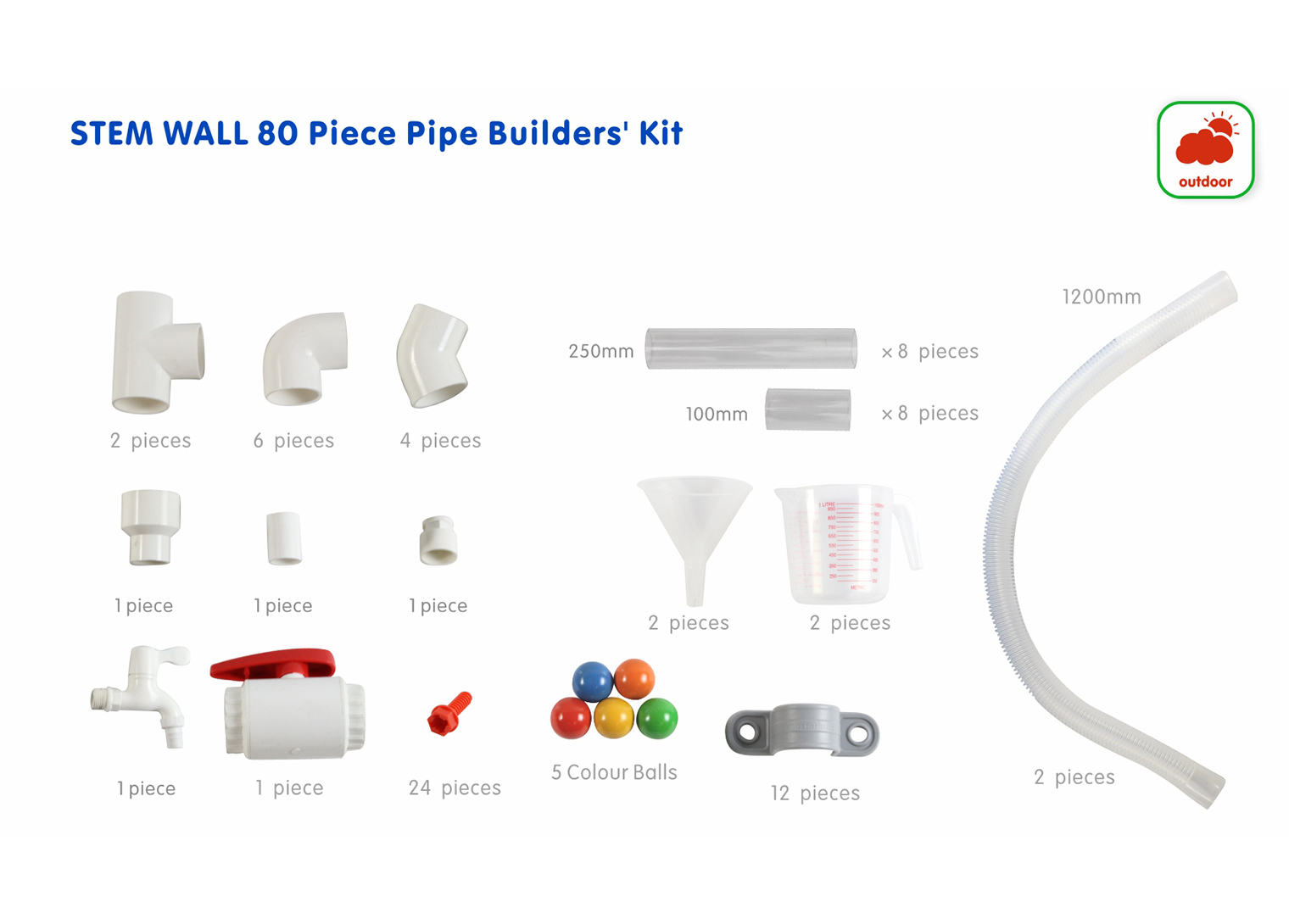 80 Piece Pipe Builders' Kit 